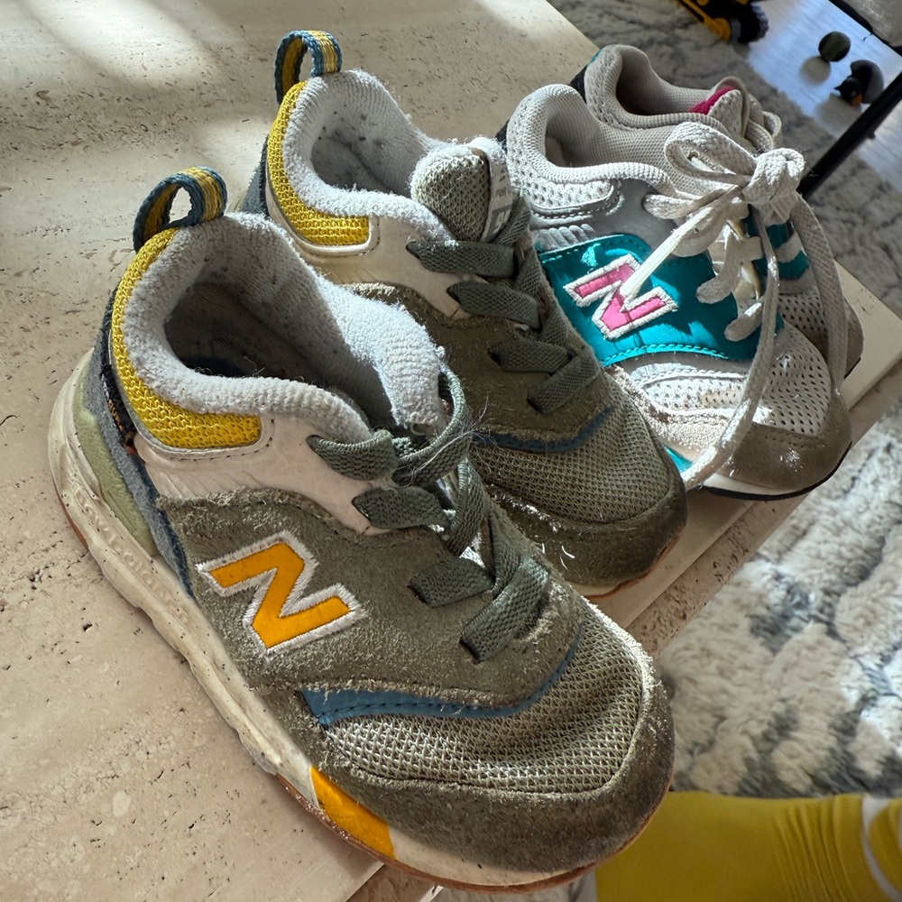 2 pairs - New Balance Kids'  Athletic Sneakers